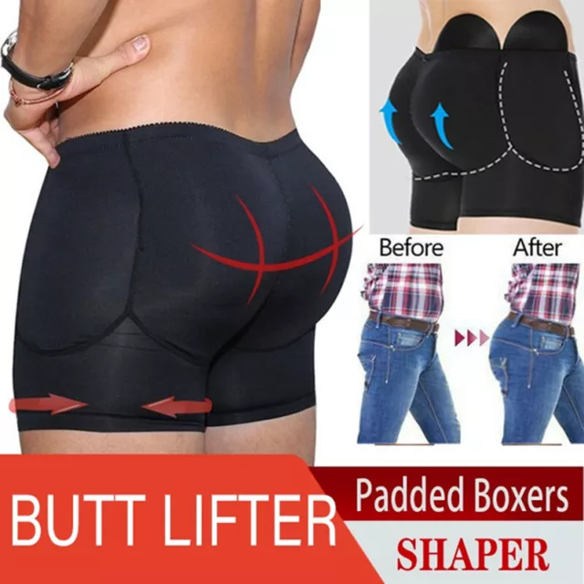 MENS PADDED ENHANCE Underwear Fake Butt Lift Belly Control Shorts Body  Shaper UK £19.79 - PicClick UK