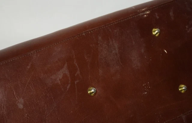 vintage HEBAMMENTASCHE Lancaster Paris - Handtasche echt Leder Damen Arzttasche 9
