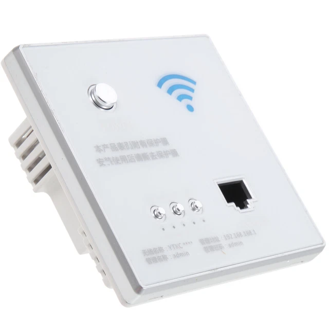 300M WALL EMBEDDED Wireless AP Router Charging Port Wall WIFI Panel ...