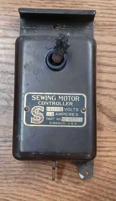 Antique Singer Sewing Motor Controller SIMANCO 95-145 Volts