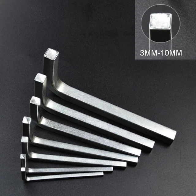 7Pcs 3-10mm&#9989; Forma L Quadrato Testa Chiave 4-Point Set Cacciaviti