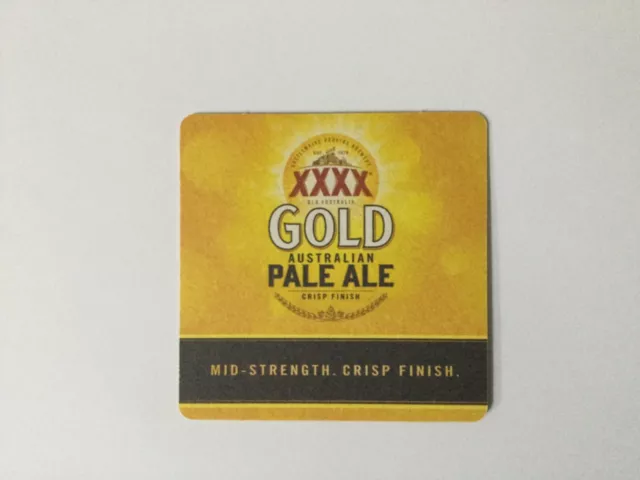 Collectable beer coaster XXXX Gold Australian Pale Ale