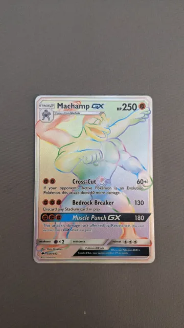 Machamp GX 154/147 Burning Shadows - Secret Rare - Pokemon TCG Card