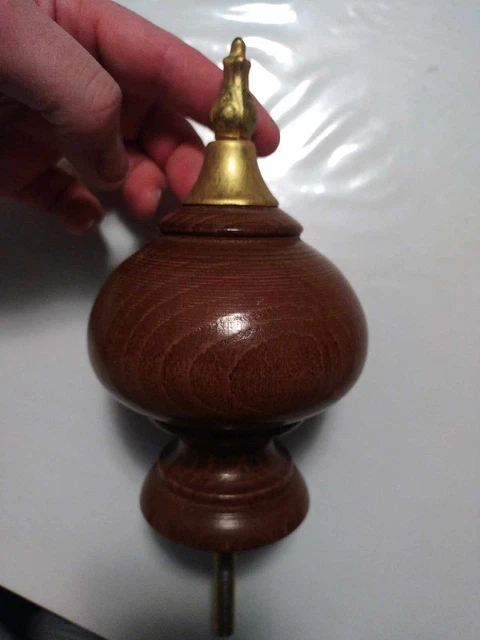 Sifflet De Police Ancien – Boule Liège Et Bois, Laiton, Années 40 (occasion Vintage)