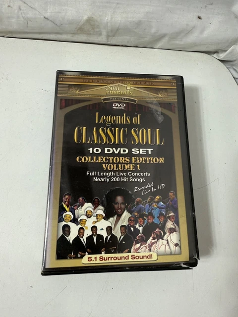 LEGENDS OF CLASSIC Soul: 10 CD Set Collectors Edition Volume 1 Live ...
