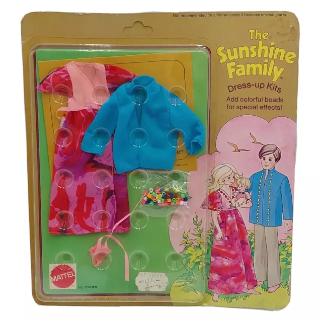 Abito vintage 1974 Mattel The Sunshine Family Kit Moda 7265/Moda