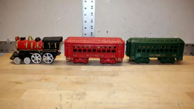 Cast iron train store set washington 44