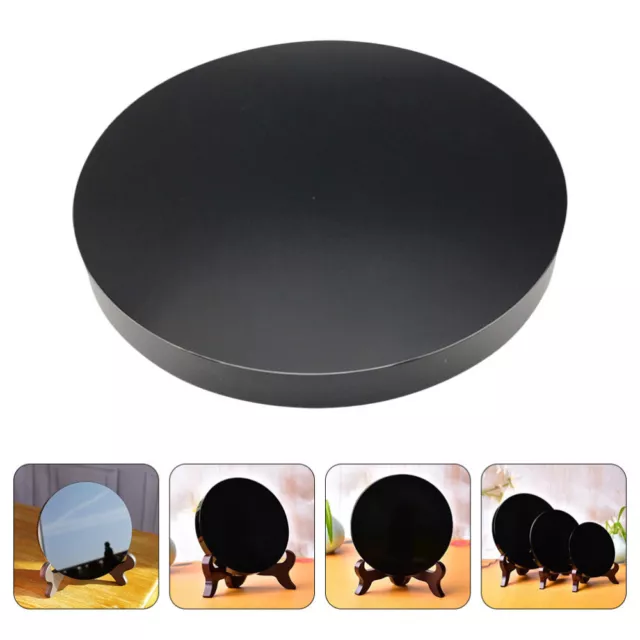 Black Obsidian Scrying Mirror for Meditation and Divination, 6cm-