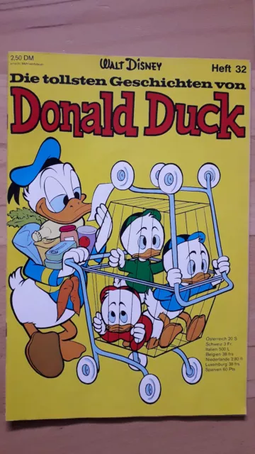 Die tollsten Geschichten von Donald Duck Nr.32 von 1973 - ERSTAUFLAGE Z1-2