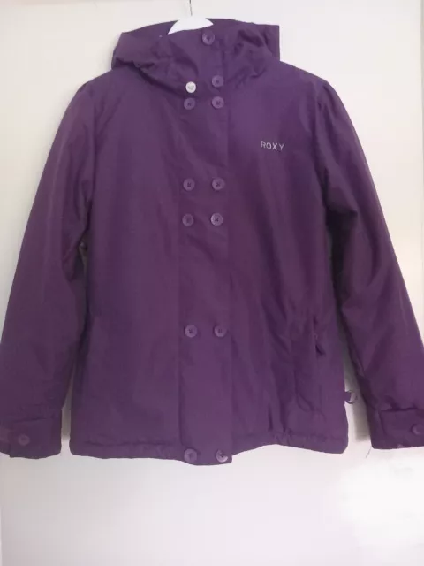 ROXY 5K SILVER Womens Ski Snowboard Jacket Size Small S 20.00