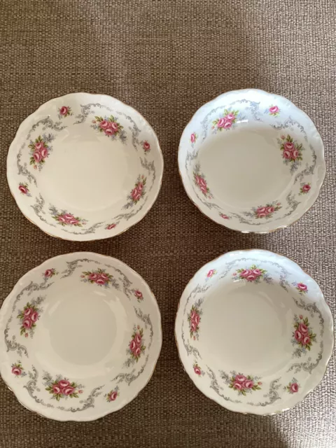 Royal Albert Tranquility cereal bowls x4 3