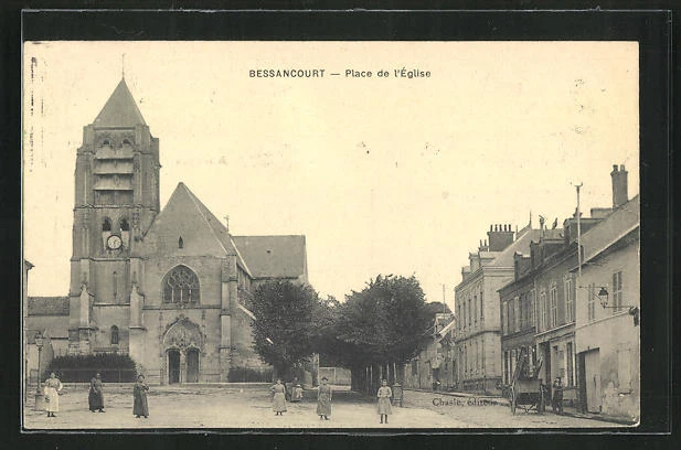 CPA Bessancourt, Place de l´Eglise