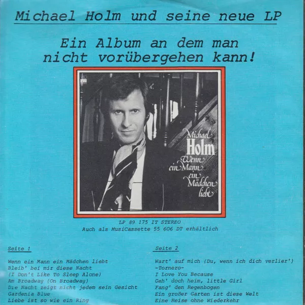 Michael Holm - Lady Love / Hey Music (7", Single, Pap) (Very Good Plus (VG+)) - 2