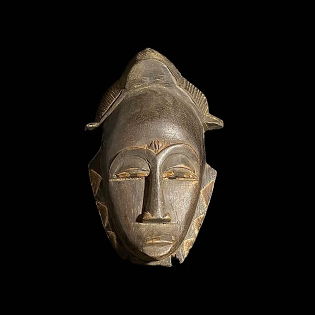 African Yoruba Mask Hand Carved Wooden Wall Décor Tribe Art Masks-7575