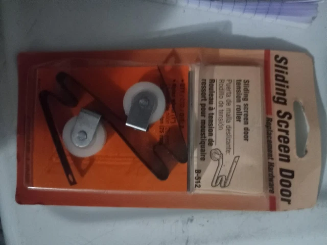Prime-Line Sliding Screen Door Tension Roller Set 1" Nylon Wheel, B-512 (LOC:N1)