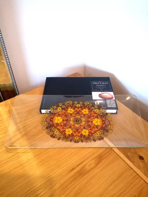 Chance Glass Floral Serving Tray