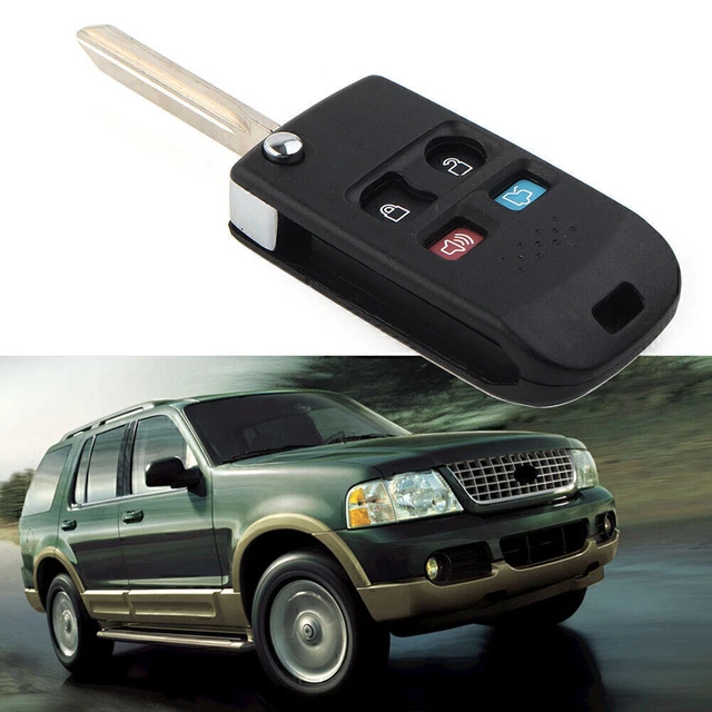 Uncut 4 Button Folding Flip Remote Key Shell Case Fob for Ford Lincoln Mercury