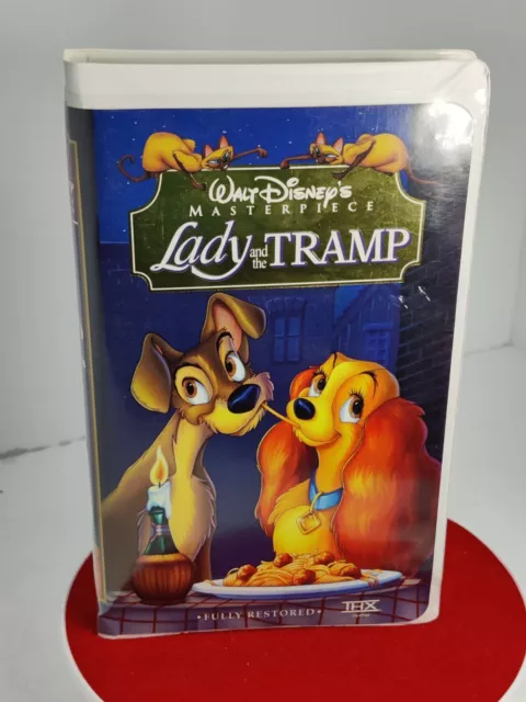 Walt Disneys Masterpiece Lady and the Tramp VHS Tape Used Clamshell