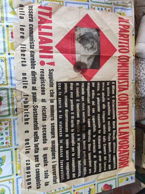 Propaganda Politica Manifesto Anni 50