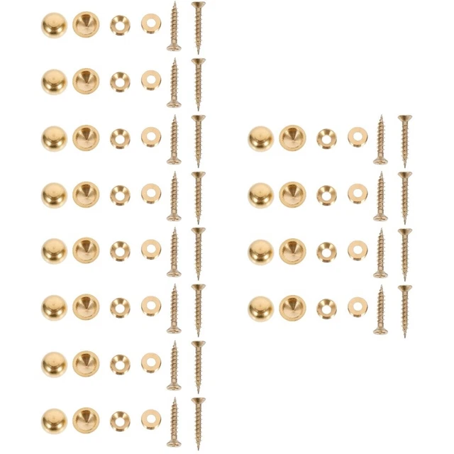 24 pz viti decorative con tappi tappi copriviti in rame
