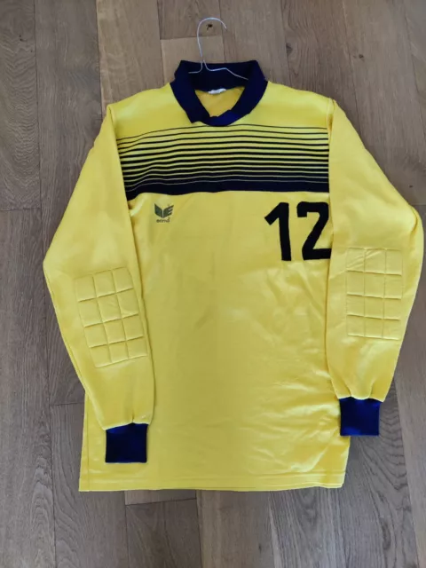 Erima Goalkeeper Retrò Vintage Portiere Football Shirt Size L 1980's #12