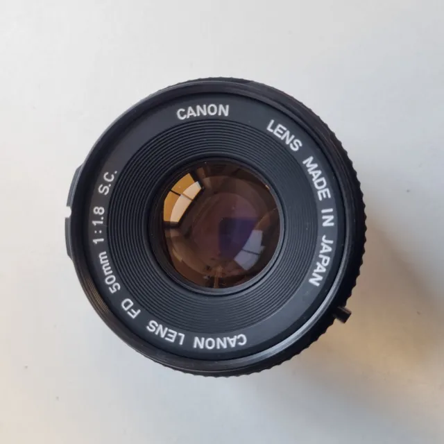 Canon FD 50mm f/1.8 SC Prime Camera Lens Fits Canon FD Mount