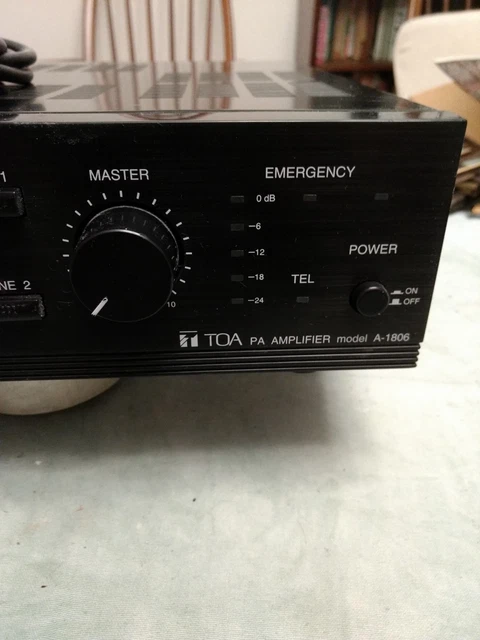TOA A 1806 Pa Amp £30.00 - PicClick UK