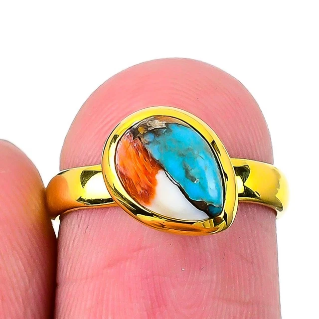 Orange spiny oyster ring deals