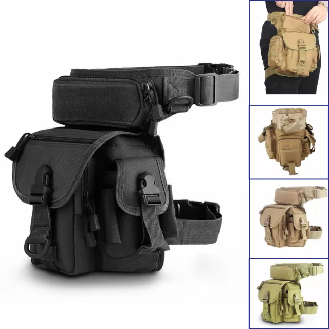 Tactical Drop Leg Bag Military Molle Waist Bag Outdoor Thigh Pack for Hunting