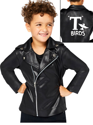 Bambino T-Birds Giacca Costume Grasso Costume anni'50 Danny 1950s LINEA RAGAZZO BAMBINO 