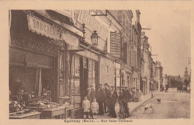 CPA 51 EPERNAY (Marne) Rue Saint Thibault