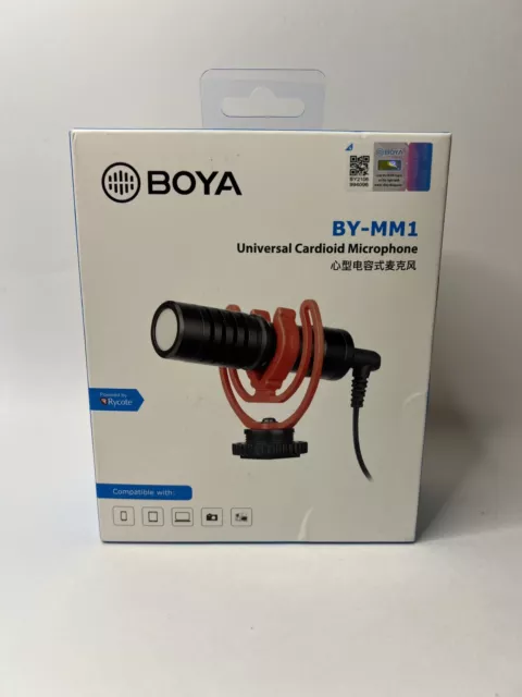 BOYA BY-MM1 Metal Electret Condensor Shotgun Microphone For Camera Smartphone