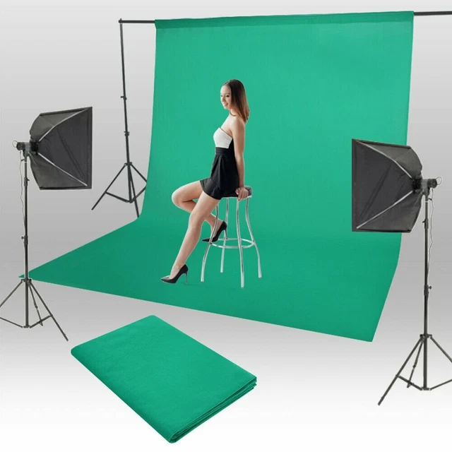 Screen Backdrop Layout PHOTOGRAPHY STUDIO CHROMA Key Green Screen Backdrop Background 1.8*2.8m ...