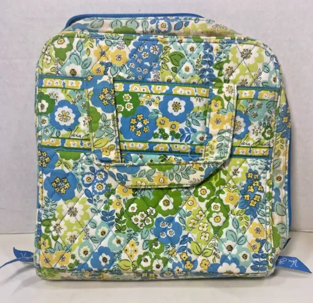 Vera Bradley Tech Organizer Cosmetic Bag Travel Case 2x8.5x8.5"
