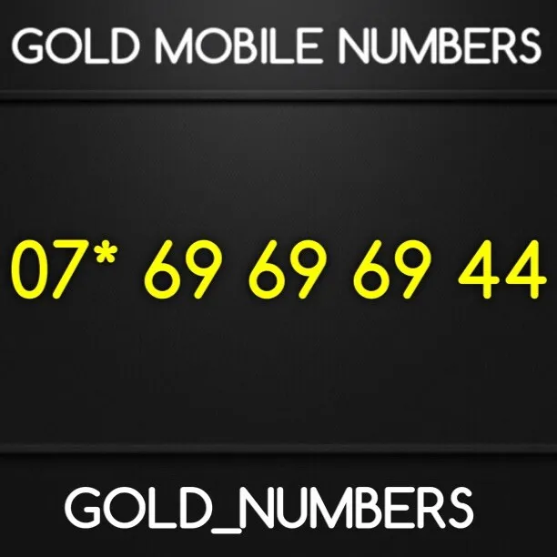 Gold Diamond Vip Numero Di Cellulare Facile Facile 07*69696944