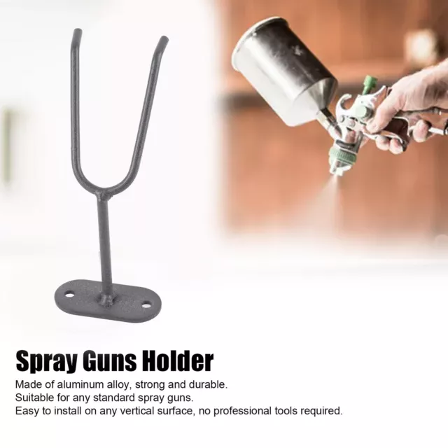 Paint Spray Guns Holder Stand For Gravity Feed Cup HVLP Wall Mounted Hook HU