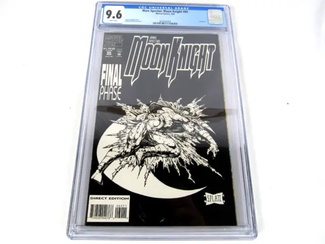 Marc Spector Moon Knight #60 Comic Book CGC Graded 9.6 1994 Last Issue