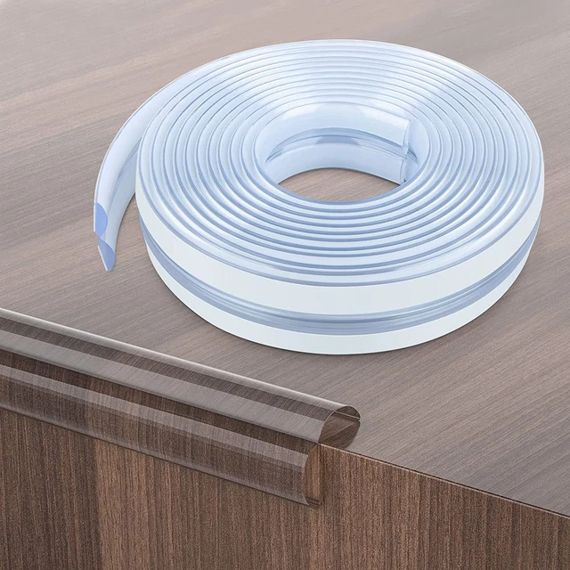 Baby Proofing, Edge Protector Strip Clear, Silicone Soft Corner Protectors With
