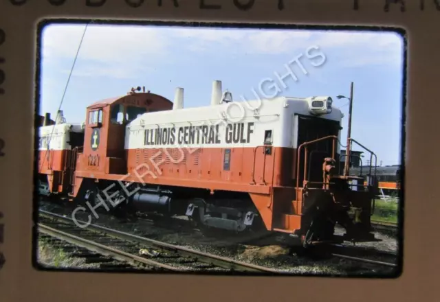 Original '73 Kodachrome Slide ICG Illinois Central Gulf 1221 SW9     38D37