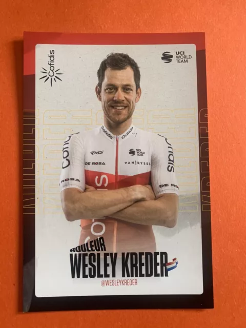 CYCLISME Cycling Radsport carte wielerkaart WESLEY KREDER (COFIDIS)