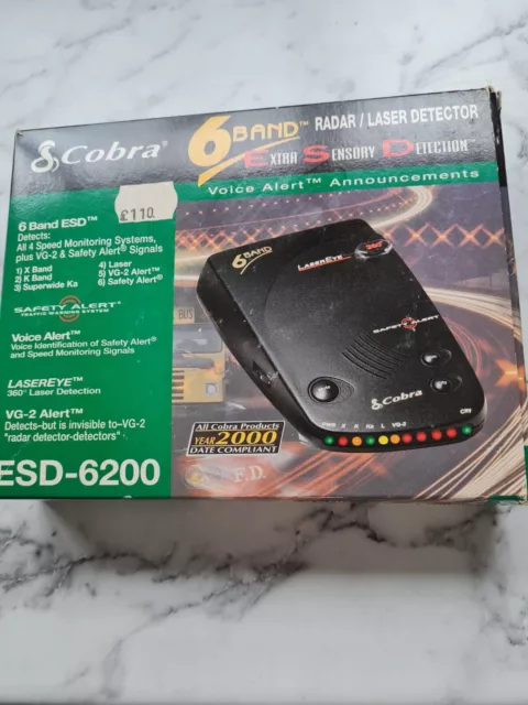 COBRA ESD 6200 360º Laser Eye Detection RADAR DETECTOR