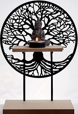 Hunky Dory Gifts Tree Of Life Wall Sconce Tealight Candle Holder Pagan Wiccan Gothic Celtic Knot 