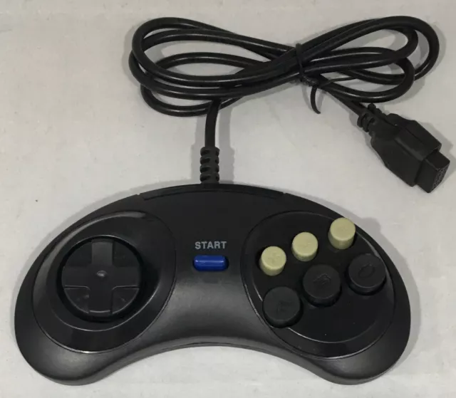 CONTROLLER GAMEPAD FOR SEGA MEGADRIVE 1 & 2 BRAND NEW 85cm LEAD MEGA DRIVE