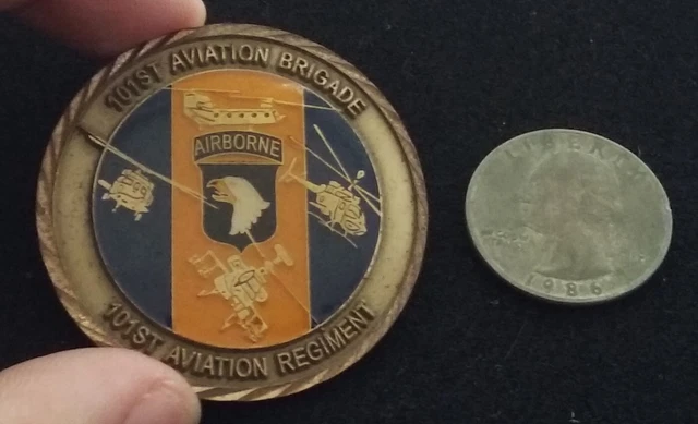 RARE PIÈCE DE défi cavité aérienne de combat 101e division aéroportée