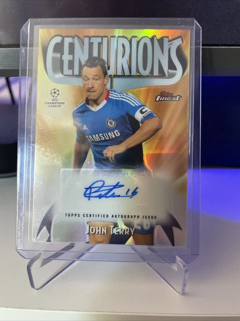 John Terry 2021-22 Topps feinste UCL Centurions Auto CHELSEA FC/150 DRUCKFEHLER