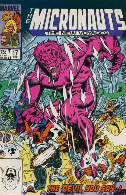 Micronauts #17 Volume 2 Marvel Comics February Feb 1986 (VF)