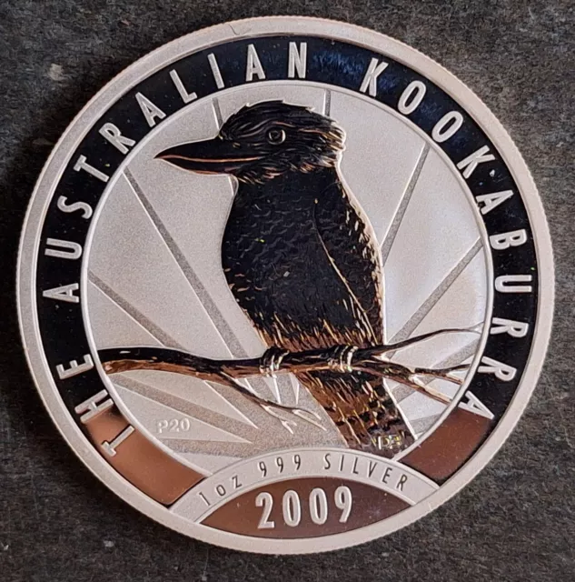 2009 Australia Kookaburra 1 oz  Silver (.999) $1 UNC Coin