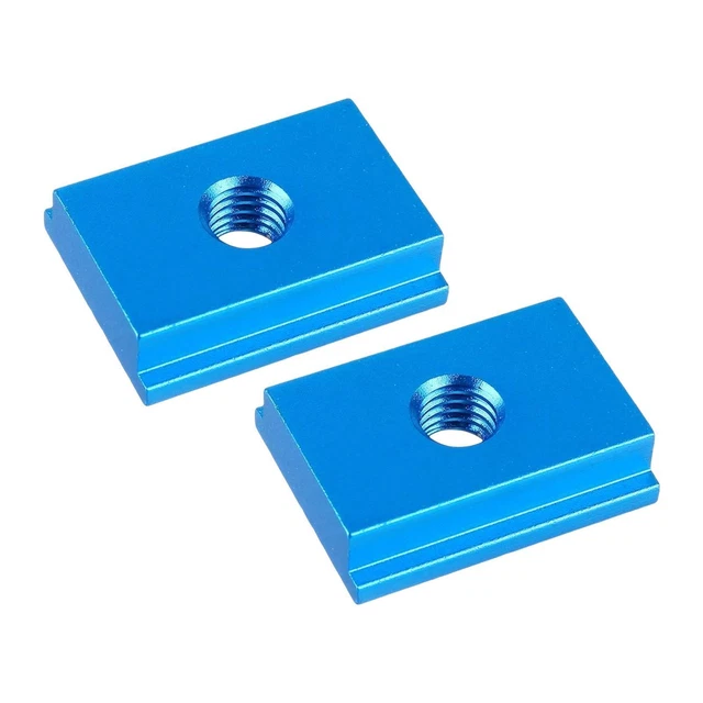 2Pcs Slot Nut Tracks Model Practical Aluminum Alloy Durable Sliding Nut for Work