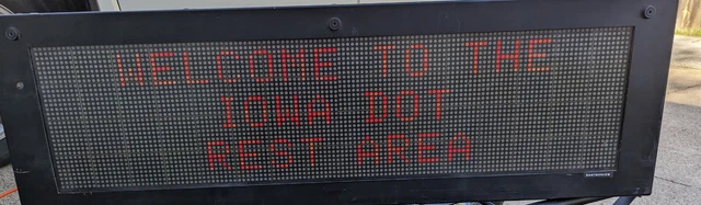 Daktronics LED Display AE-3111-32X128 Red LED Sign Board Daktronics LED Display AE-3111-32X128 Red LED Sign Board