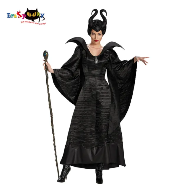 Maleficent Fancy Dress Devil Costume Deluxe Evil Queen Wicked Costume Halloween